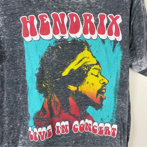 Jimi Hendrix Gray Short Sleeve Tee sz Medium Rock Tee - Picture 2 of 4